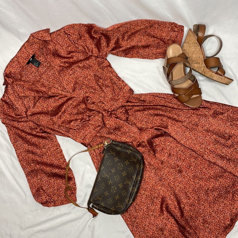 H&M Silk/Collared Dress
